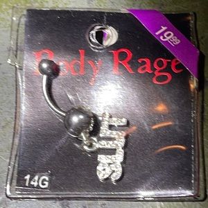 Body Rage BELLYBUTTON RING NWT Era 2000-2009 14G